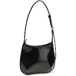 حقيبة كتف بوس توروس من جلد العجل الأسود