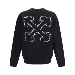 Black Cotton Sweatshirt