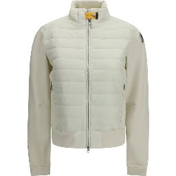 White Polyamide Bomber