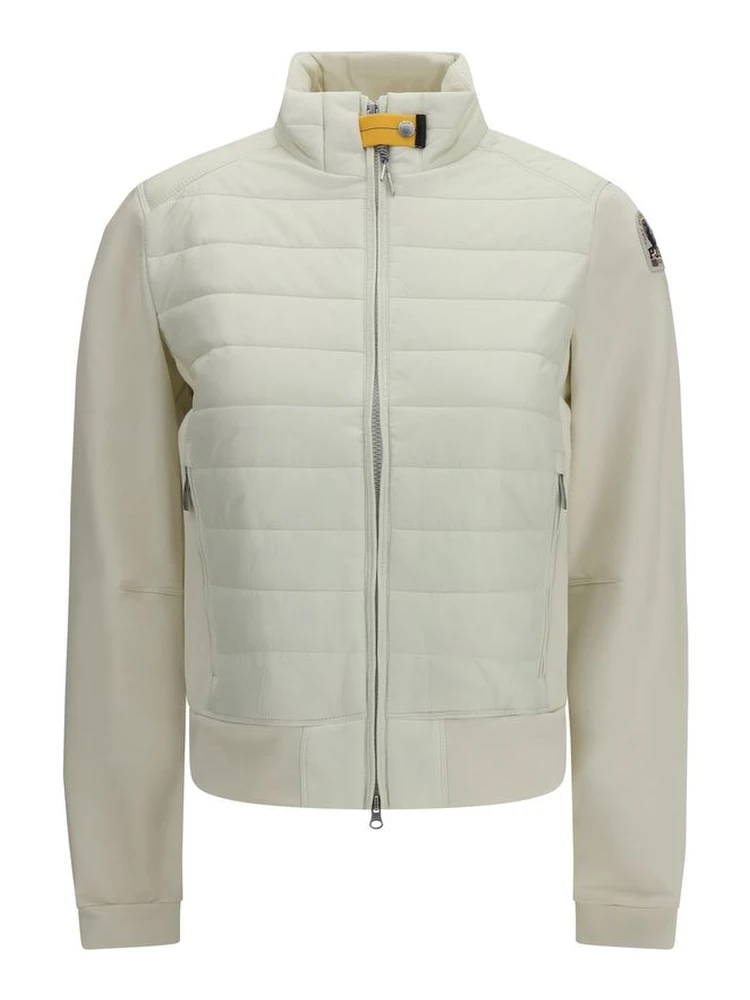 White Polyamide Bomber
