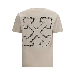 Beige Cotton T-Shirt
