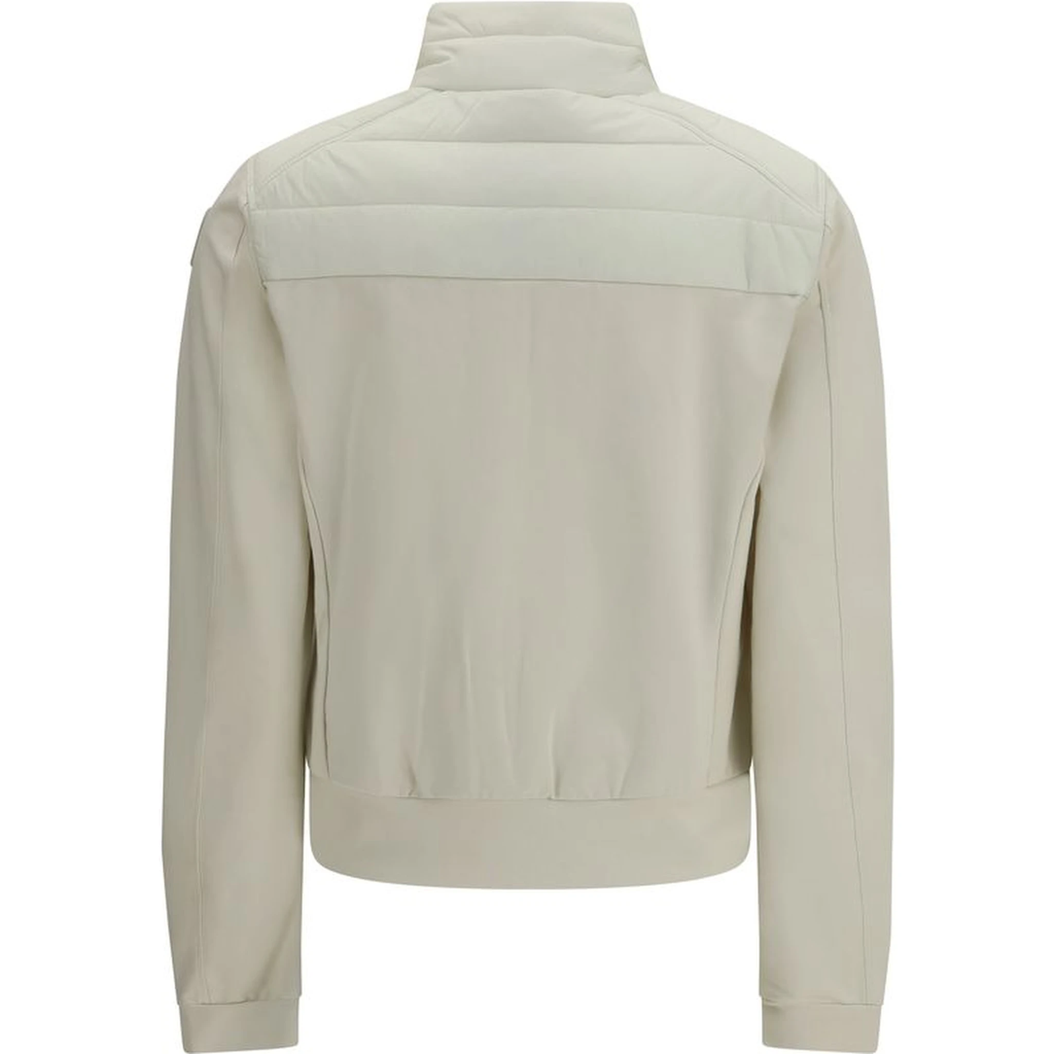 White Polyamide Bomber