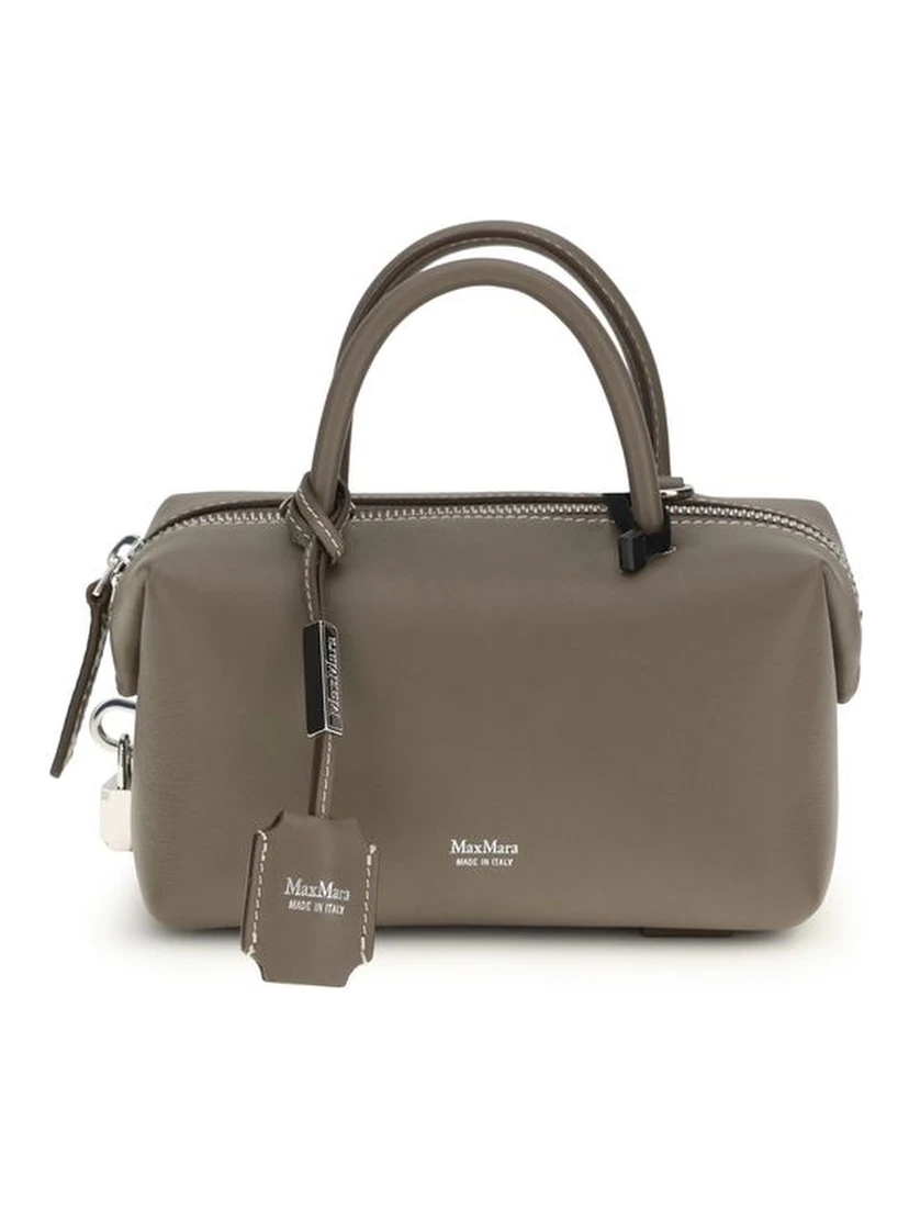 Gray Calf Leather Bos Taurus Scarf