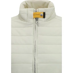 White Polyamide Bomber