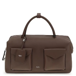 Brown Calf Leather Bos Taurus Scarf