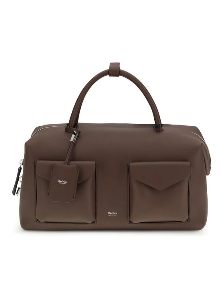 Brown Calf Leather Bos Taurus Scarf