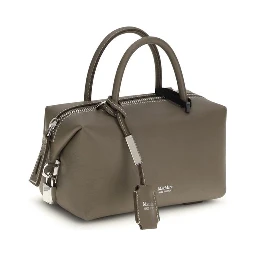 Gray Calf Leather Bos Taurus Scarf