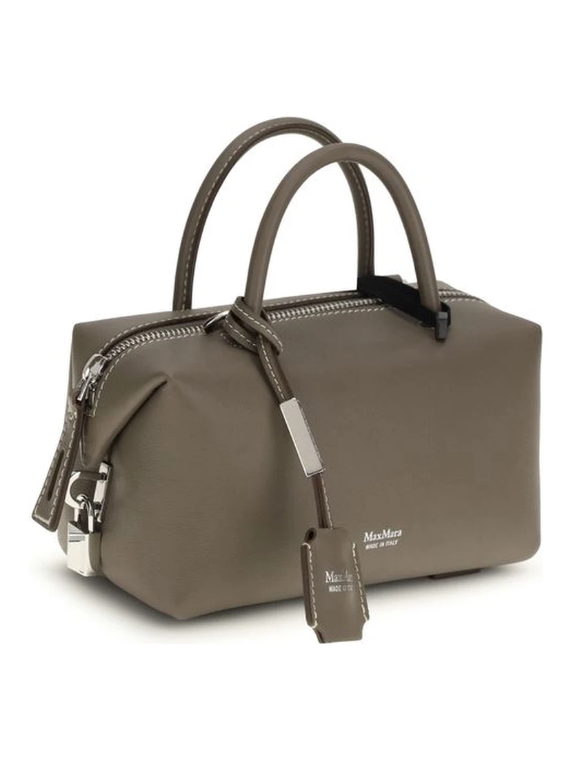 Gray Calf Leather Bos Taurus Scarf