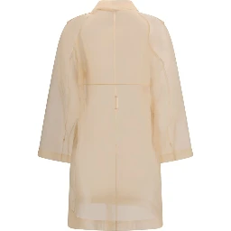 Multicolor Silk Trench Coat