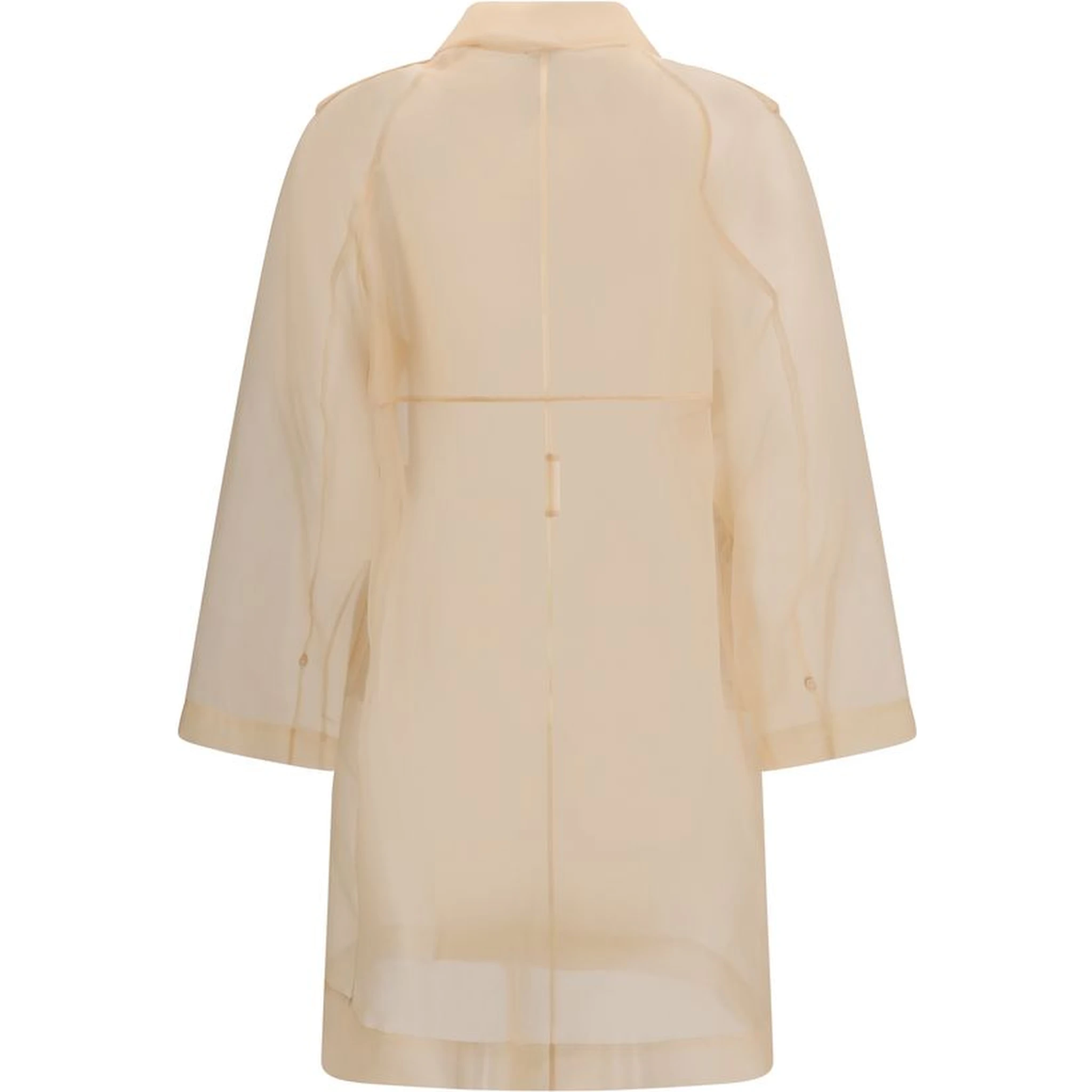 Multicolor Silk Trench Coat