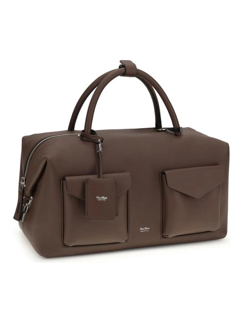 Brown Calf Leather Bos Taurus Scarf