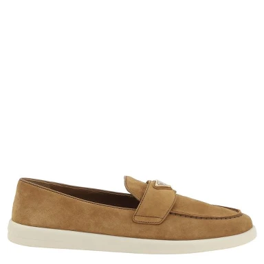 Brown Calf Leather Bos Taurus Slip-On Loafers