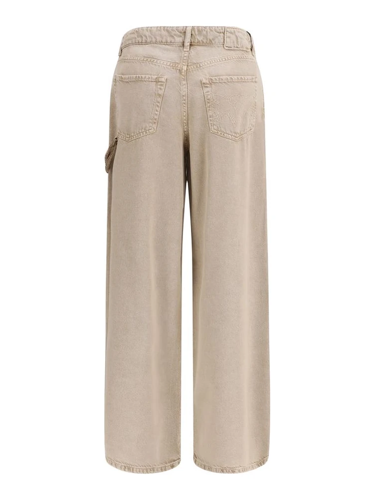 Beige Cotton Relaxed Fit Jeans alternative