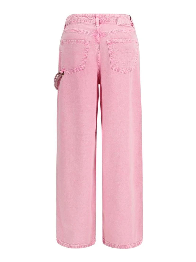 Multicolor Cotton Relaxed Fit Jeans