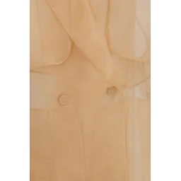 Multicolor Silk Trench Coat