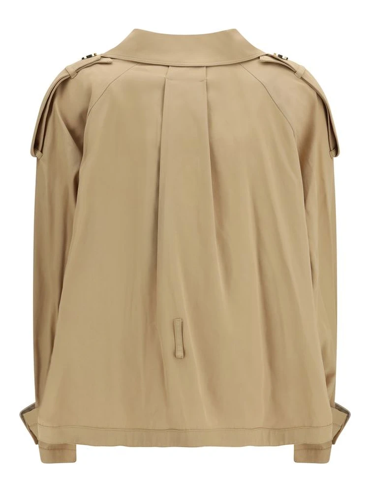 Beige Cotton Trench Coat alternative