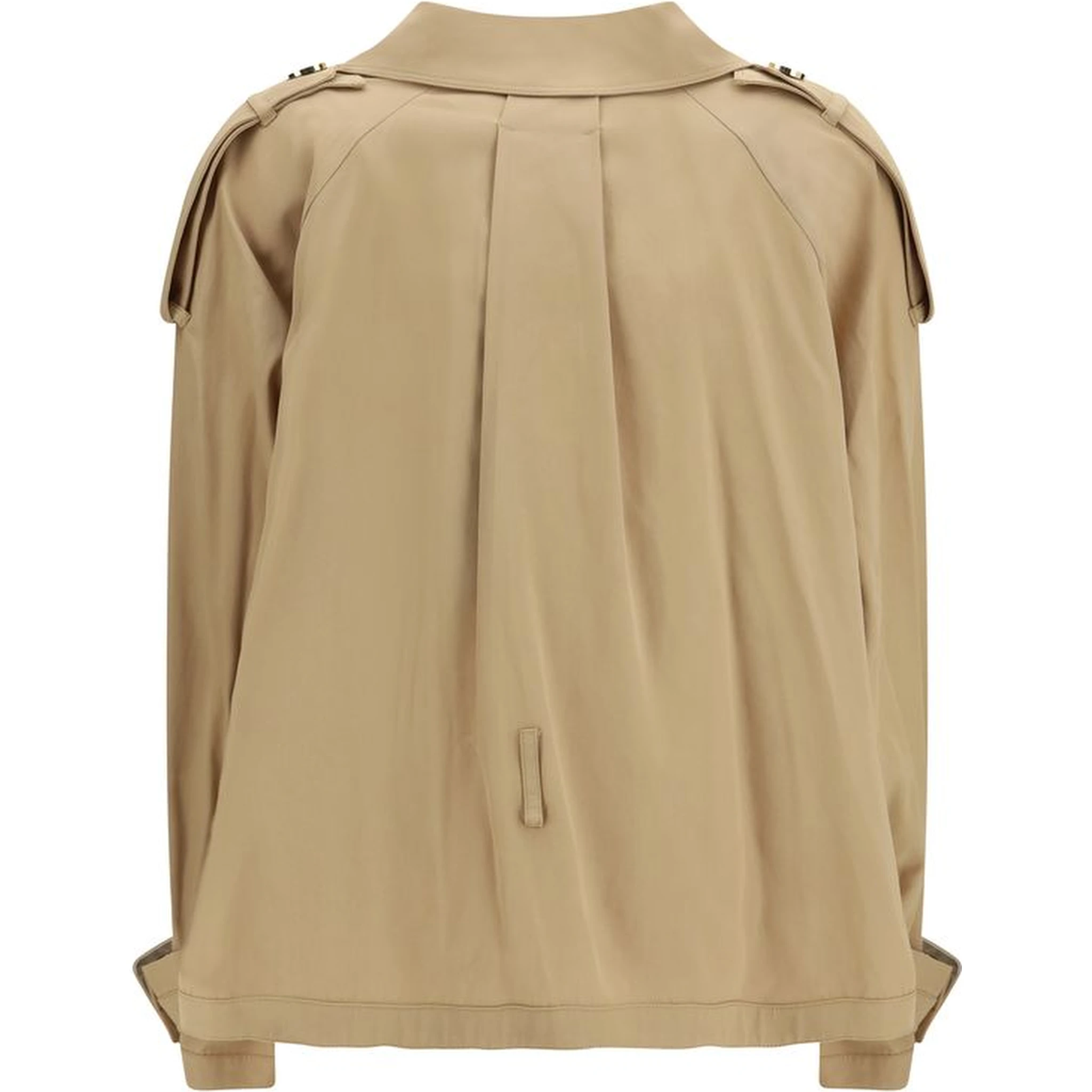 معطف ترنش قطني بيج