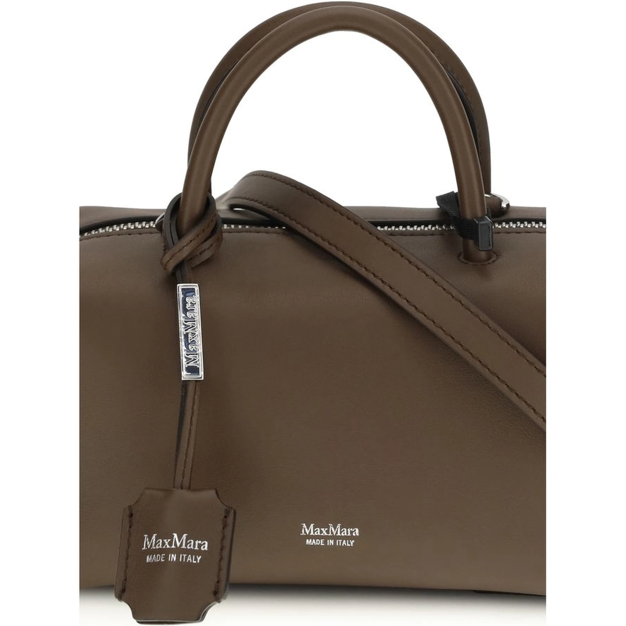 Brown Calf Leather Bos Taurus Scarf