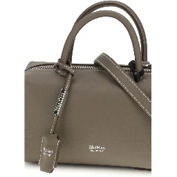 Gray Calf Leather Bos Taurus Scarf