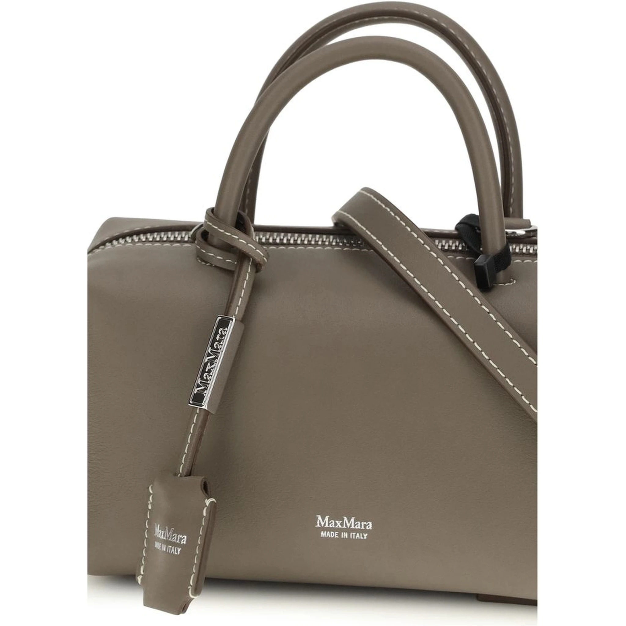 Gray Calf Leather Bos Taurus Scarf