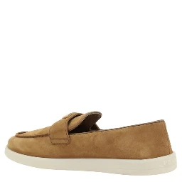 Brown Calf Leather Bos Taurus Slip-On Loafers