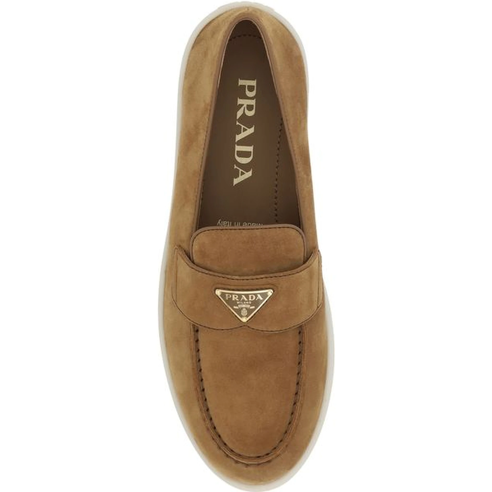 Brown Calf Leather Bos Taurus Slip-On Loafers