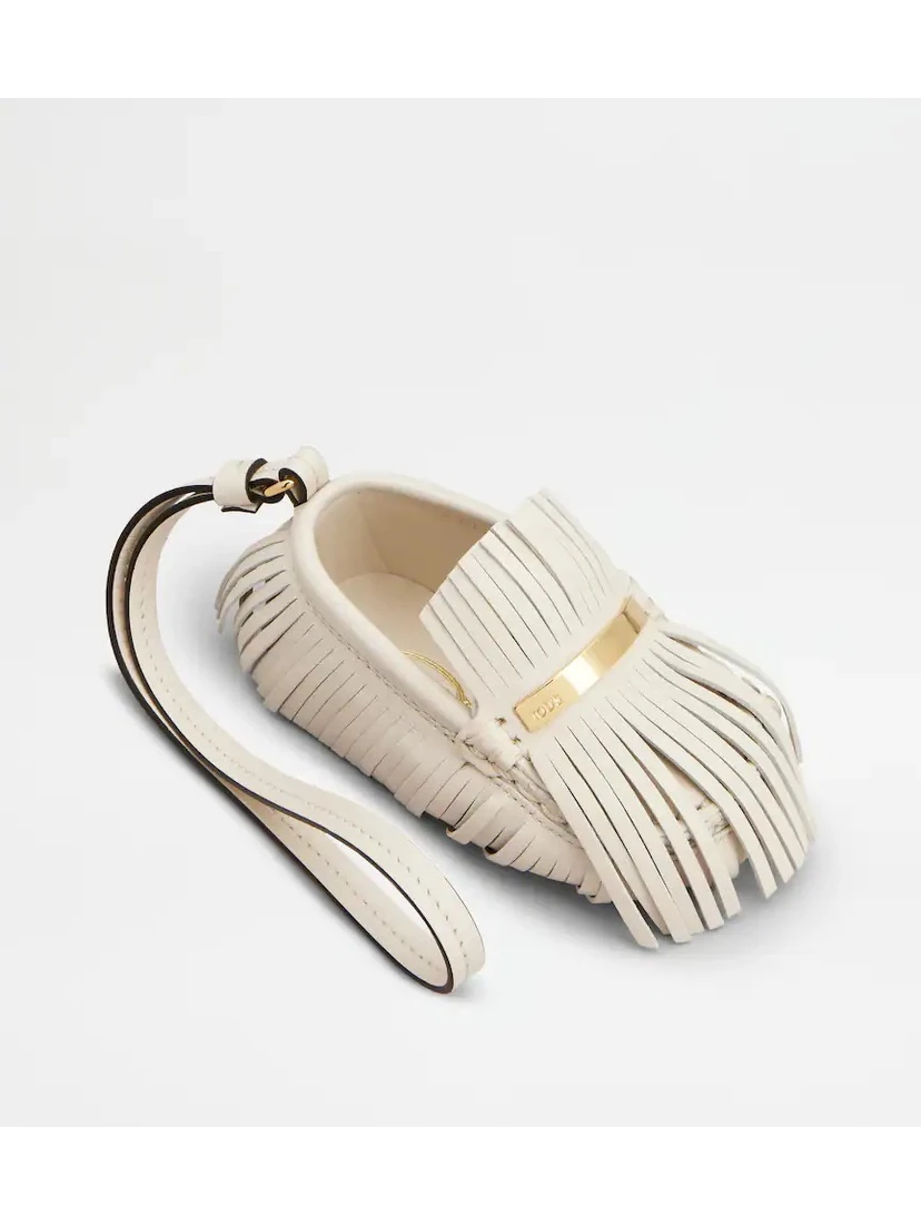 "Gommino" leather charm