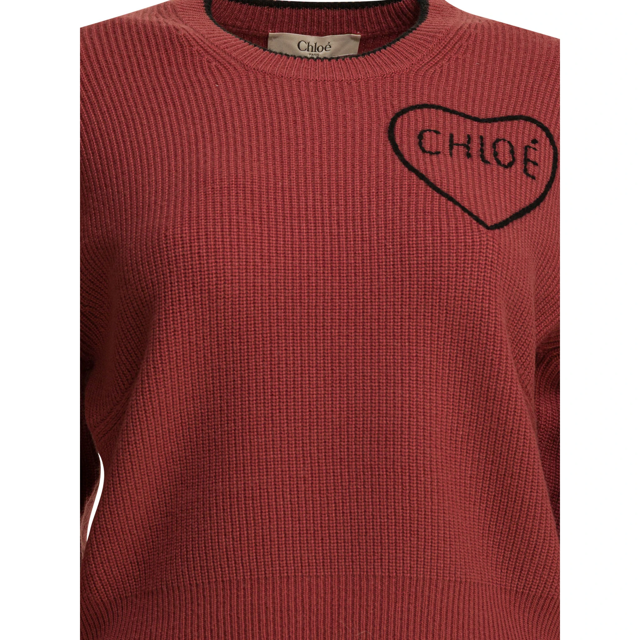 Wool and cashmere crewneck knitwear with logo
