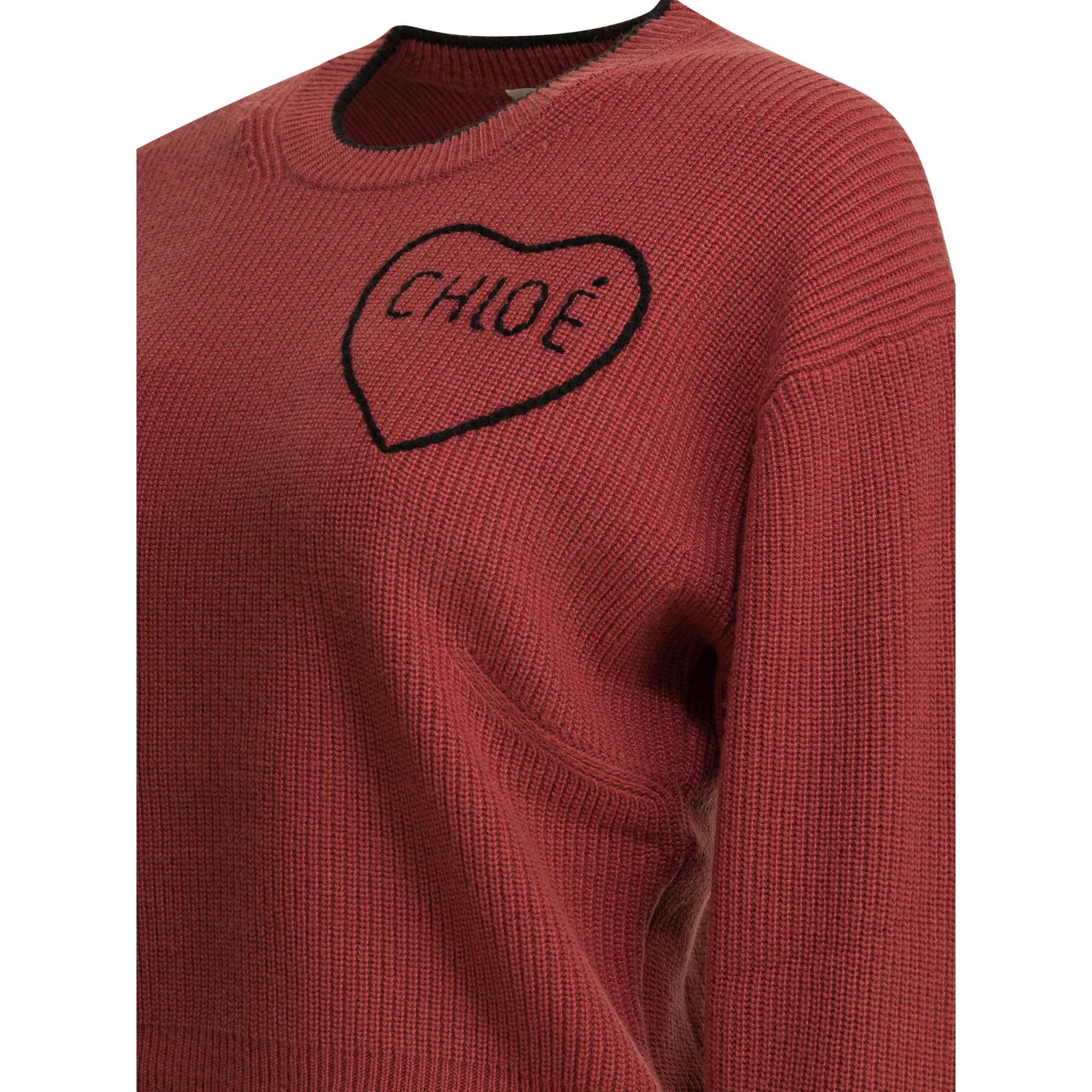 Wool and cashmere crewneck knitwear with logo