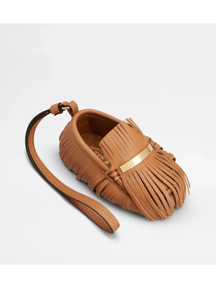 "Gommino" leather charm