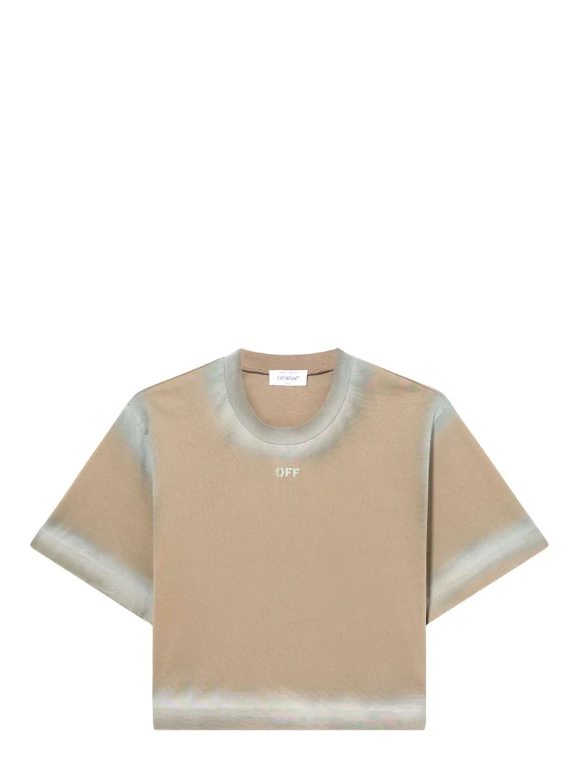 تيشيرتات وبولو من ماركة أوف وايت باللون البيج