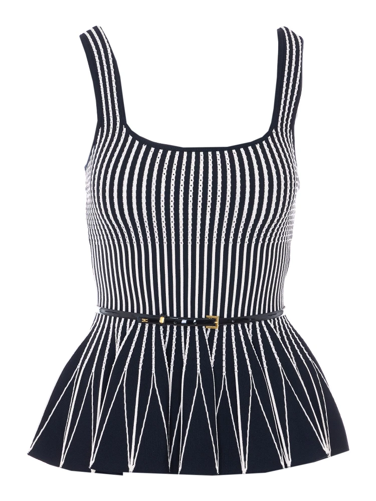 Elisabetta Franchi Top Black