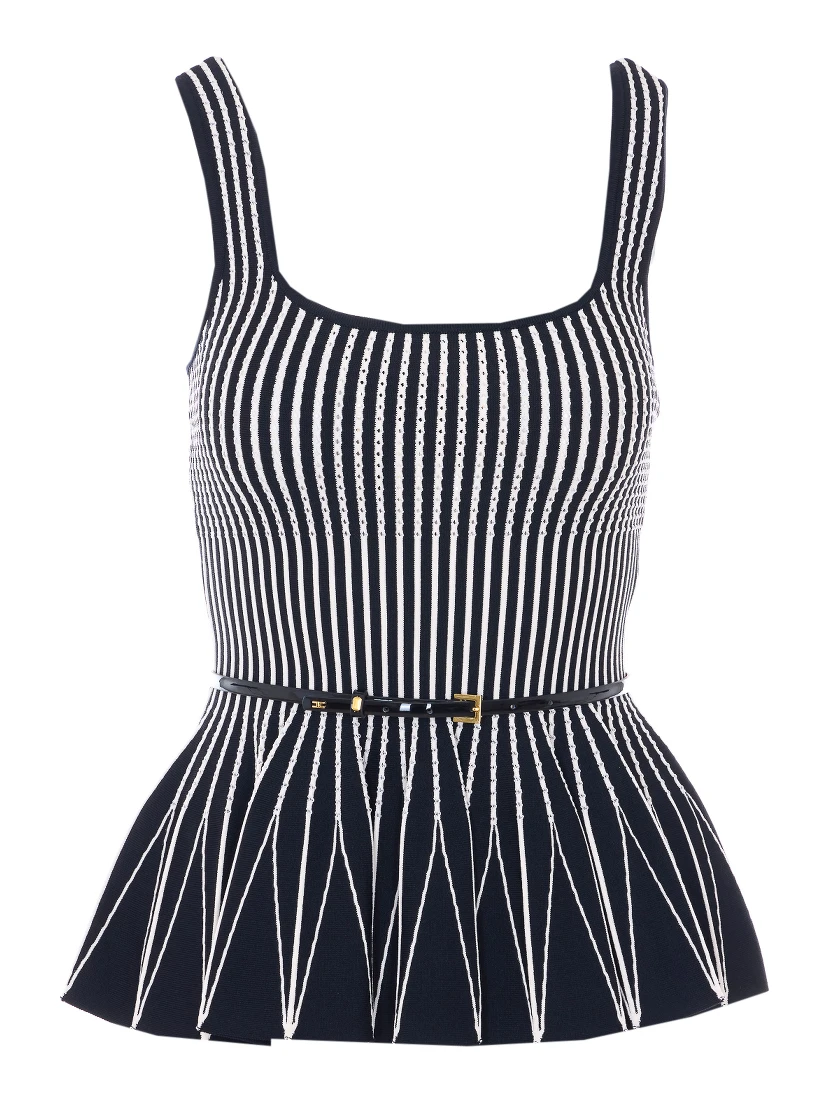 Elisabetta Franchi Top Black