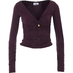Elisabetta Franchi Top Brown