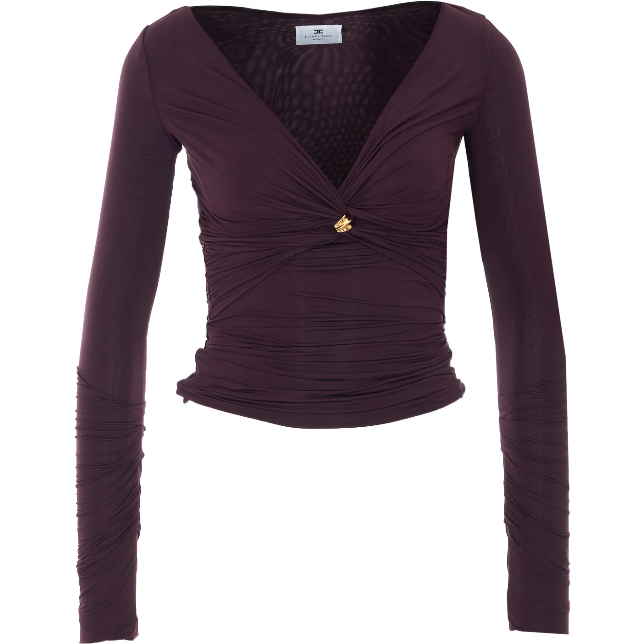 Elisabetta Franchi Top Brown