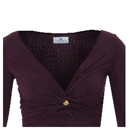 Elisabetta Franchi Top Brown