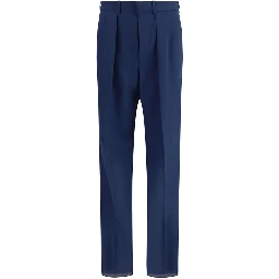 Bicolor Wool Dress Pants