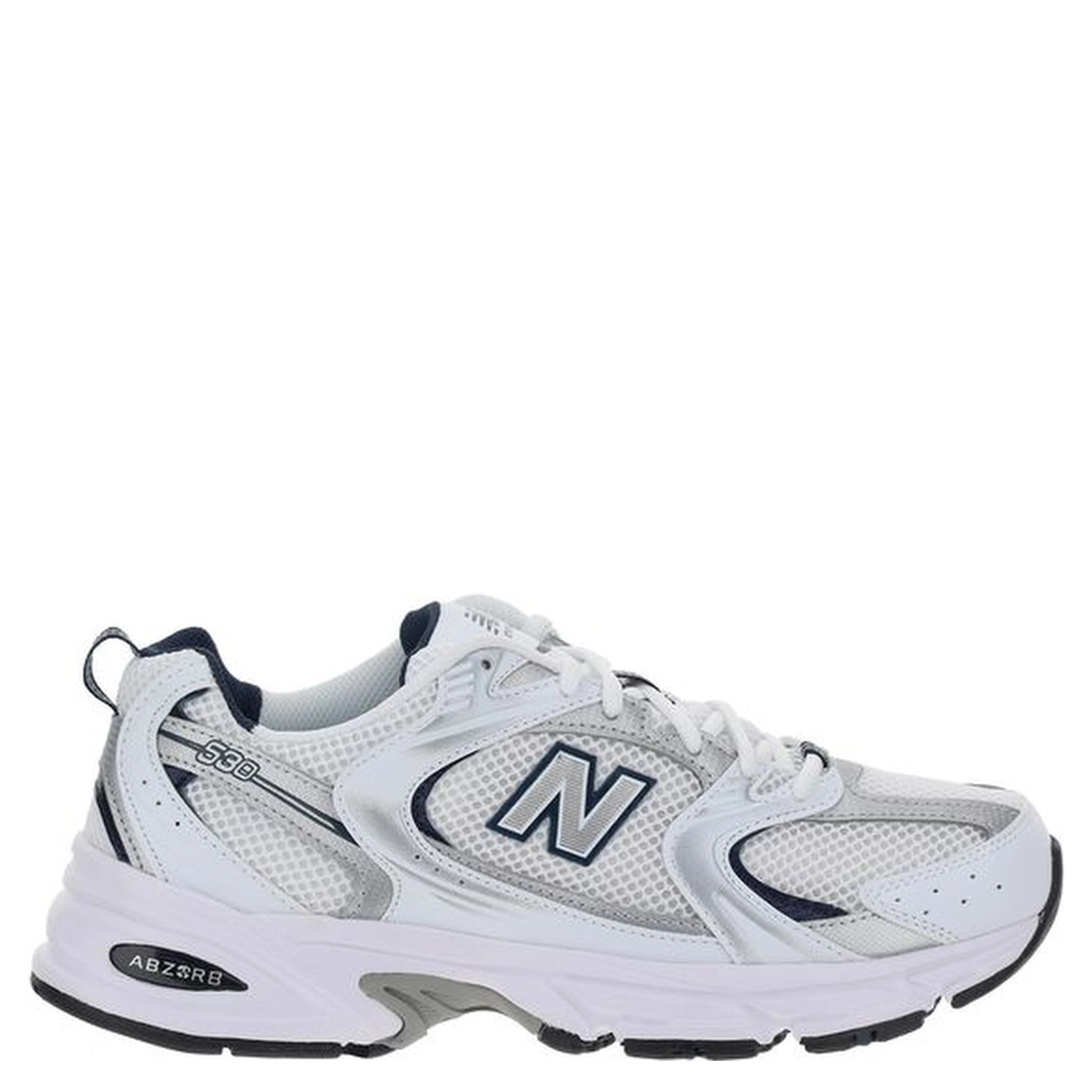 White Polyethylene Athletic Sneakers