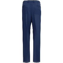 Bicolor Wool Dress Pants