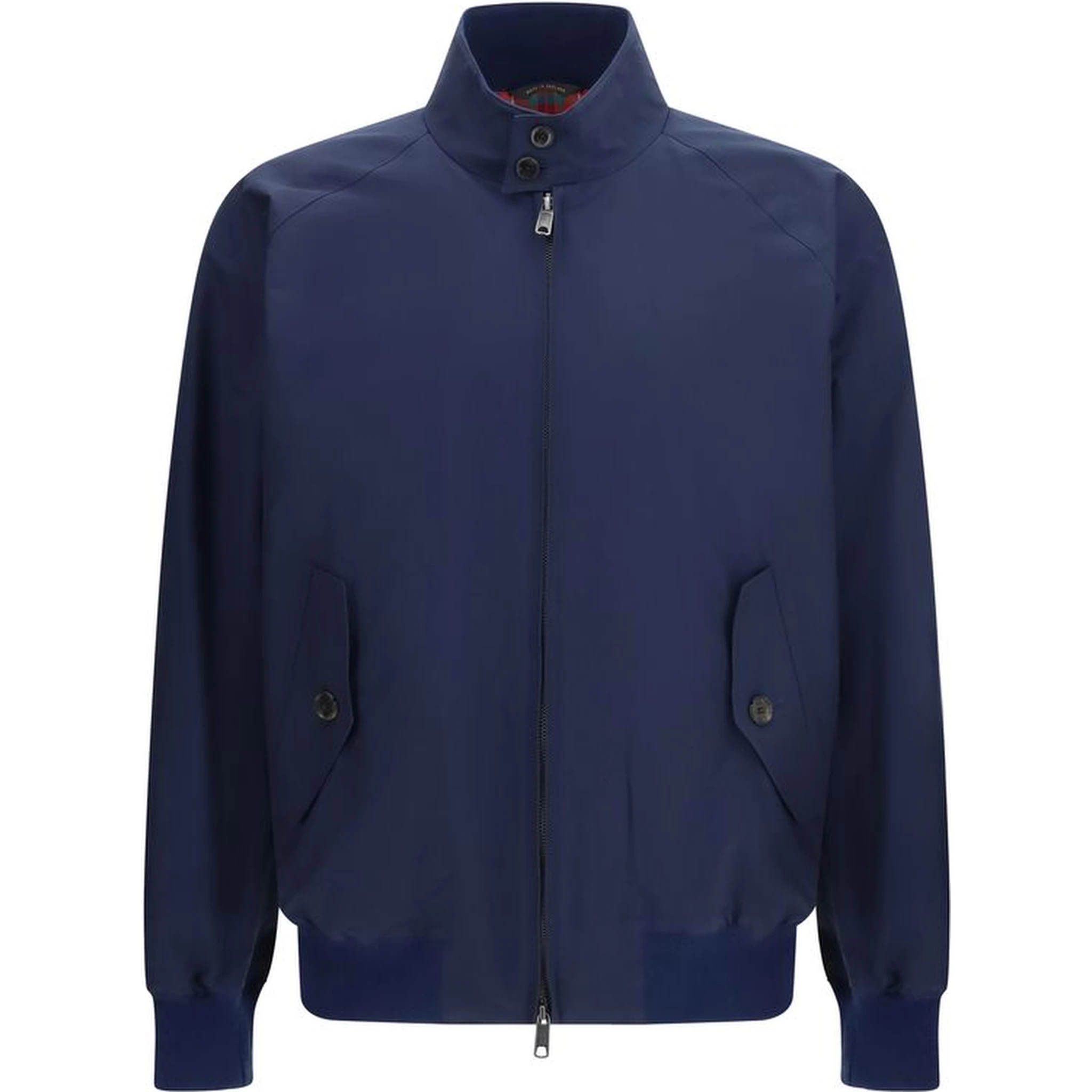 Blue Polyester Biker Jacket