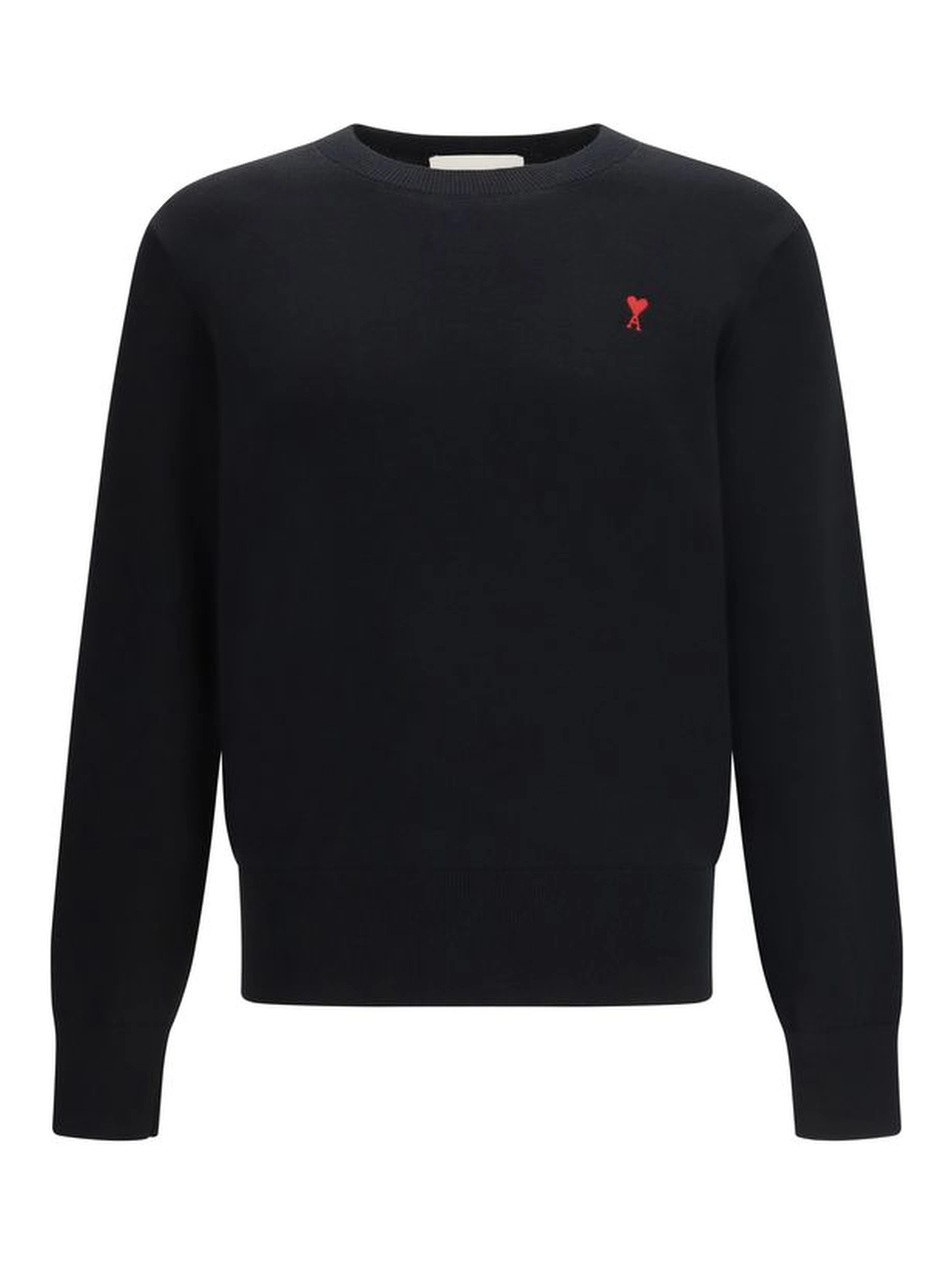 Black Merino Wool Sweatshirt