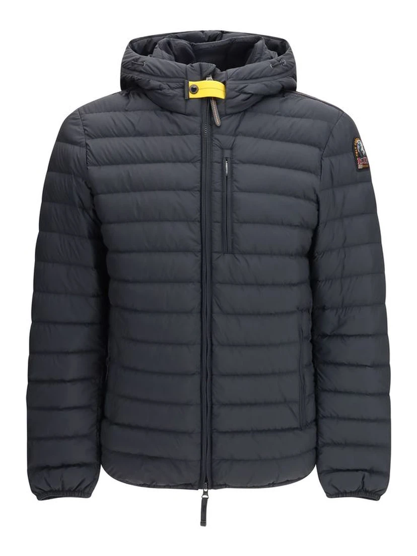 Blue Polyamide Full-Length Jacket