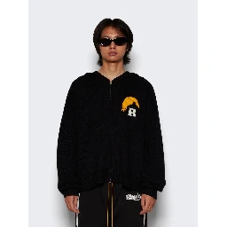 Black Wool Hoodie