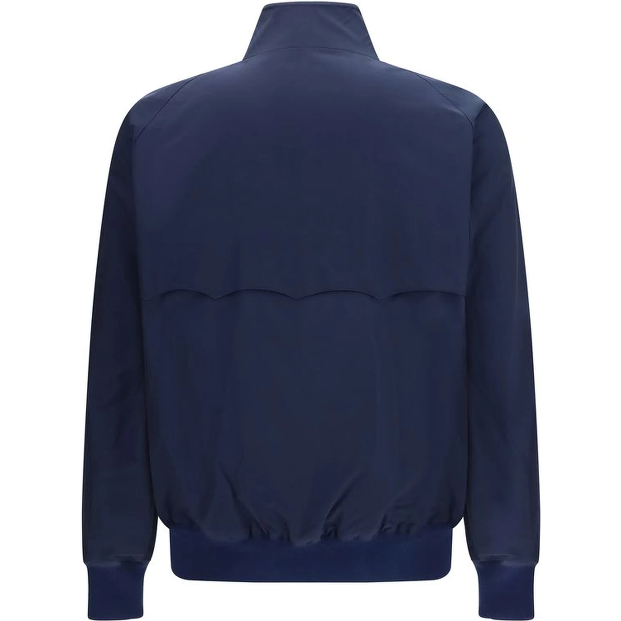 Blue Polyester Biker Jacket