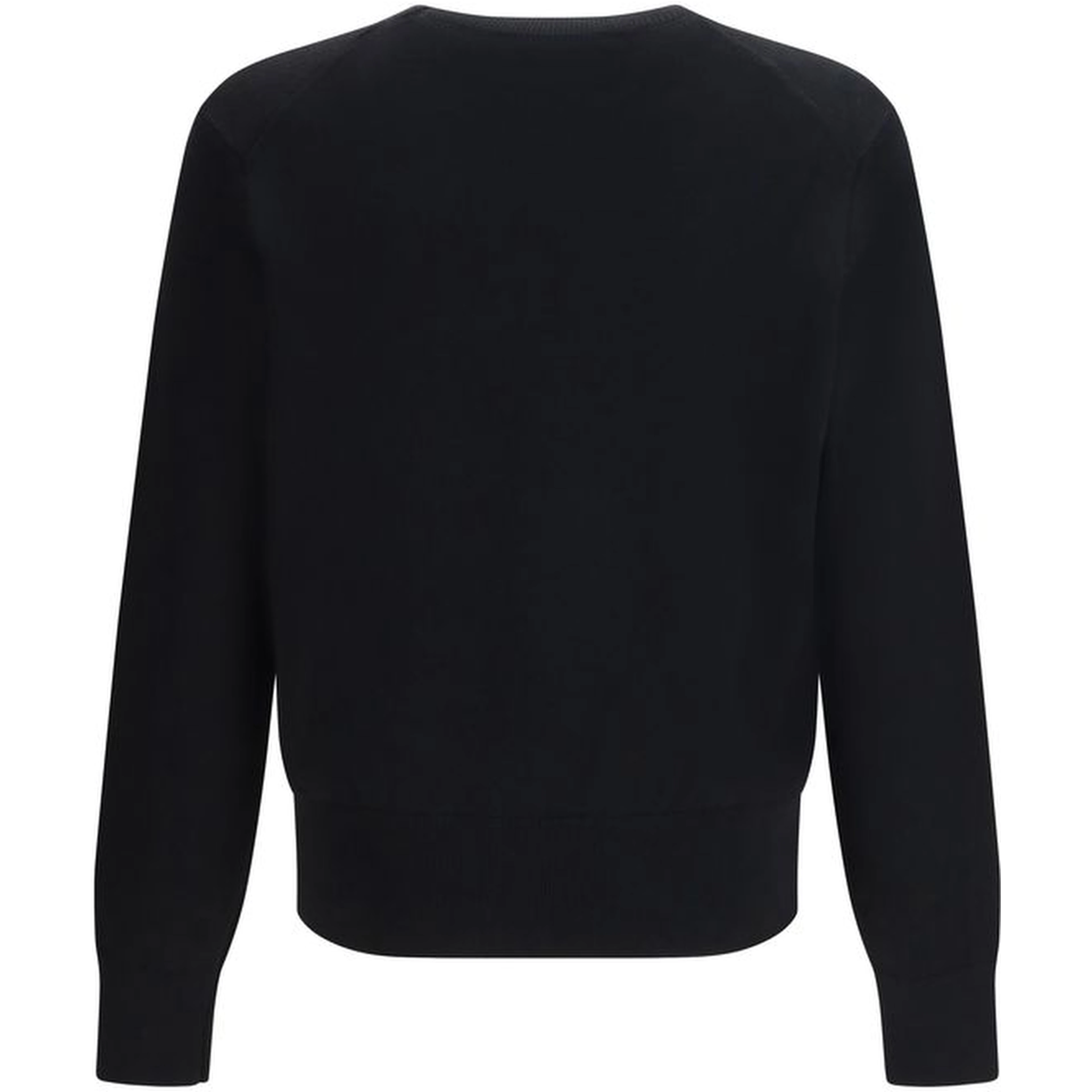 Black Merino Wool Sweatshirt
