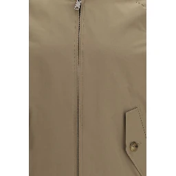 Beige Polyester Jackets And Coat