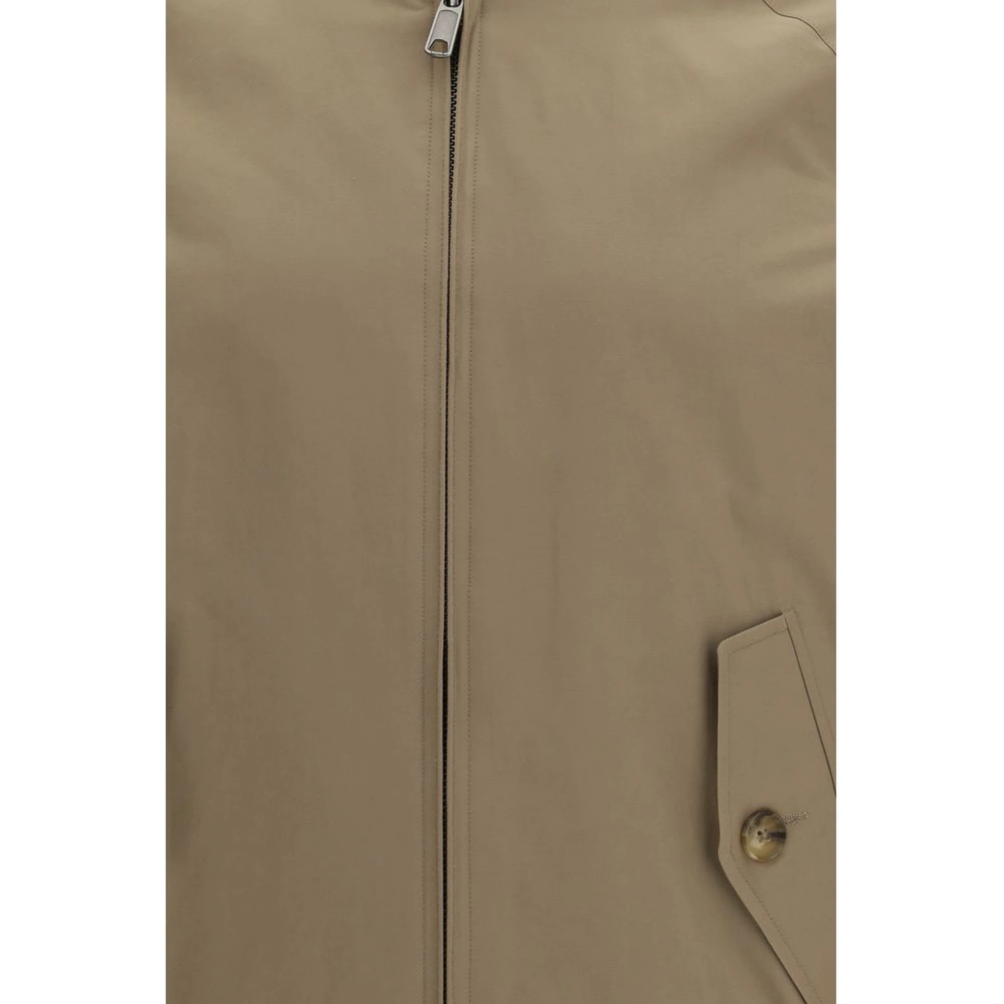 Beige Polyester Jackets And Coat