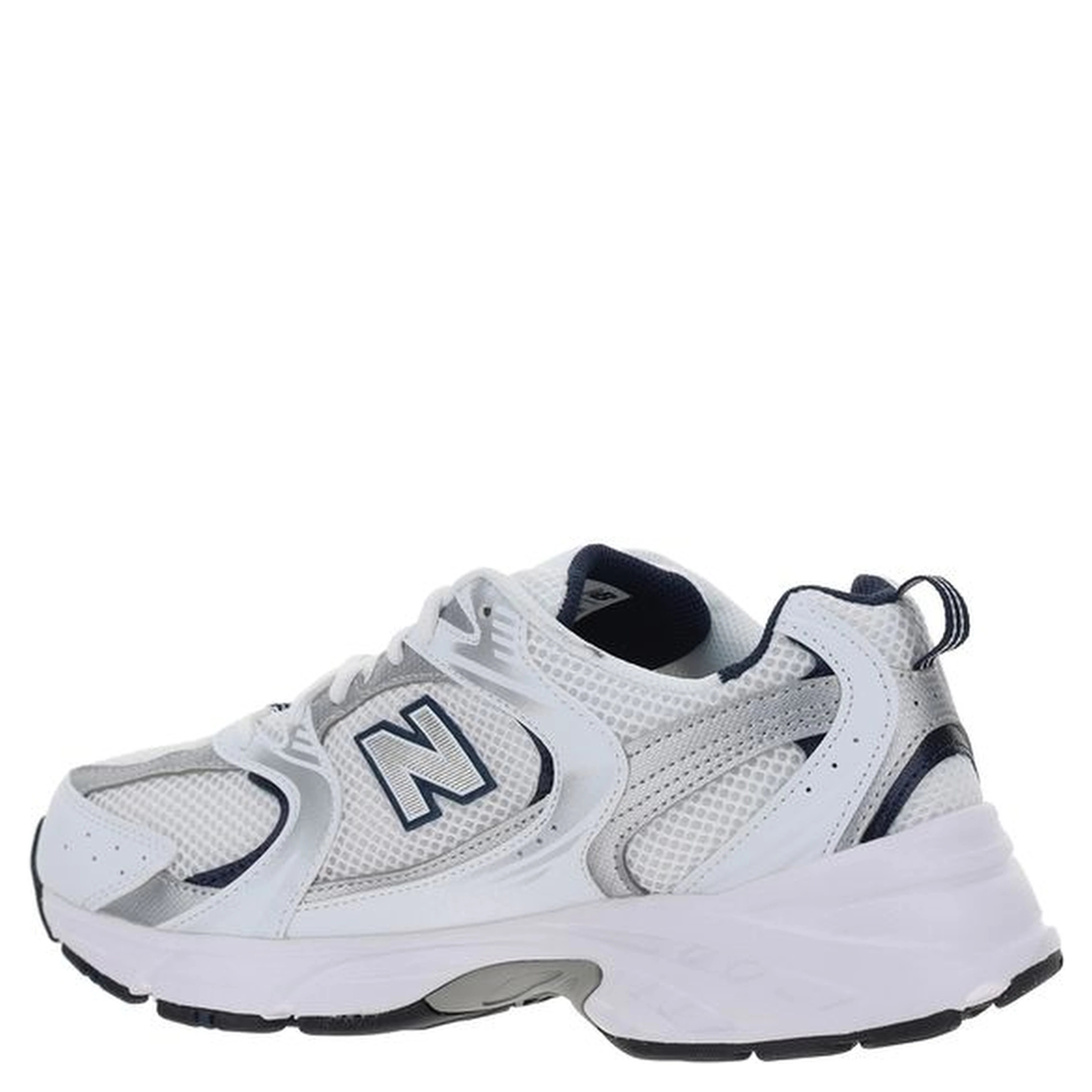 White Polyethylene Athletic Sneakers