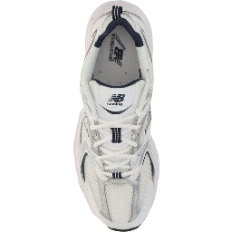 White Polyethylene Athletic Sneakers