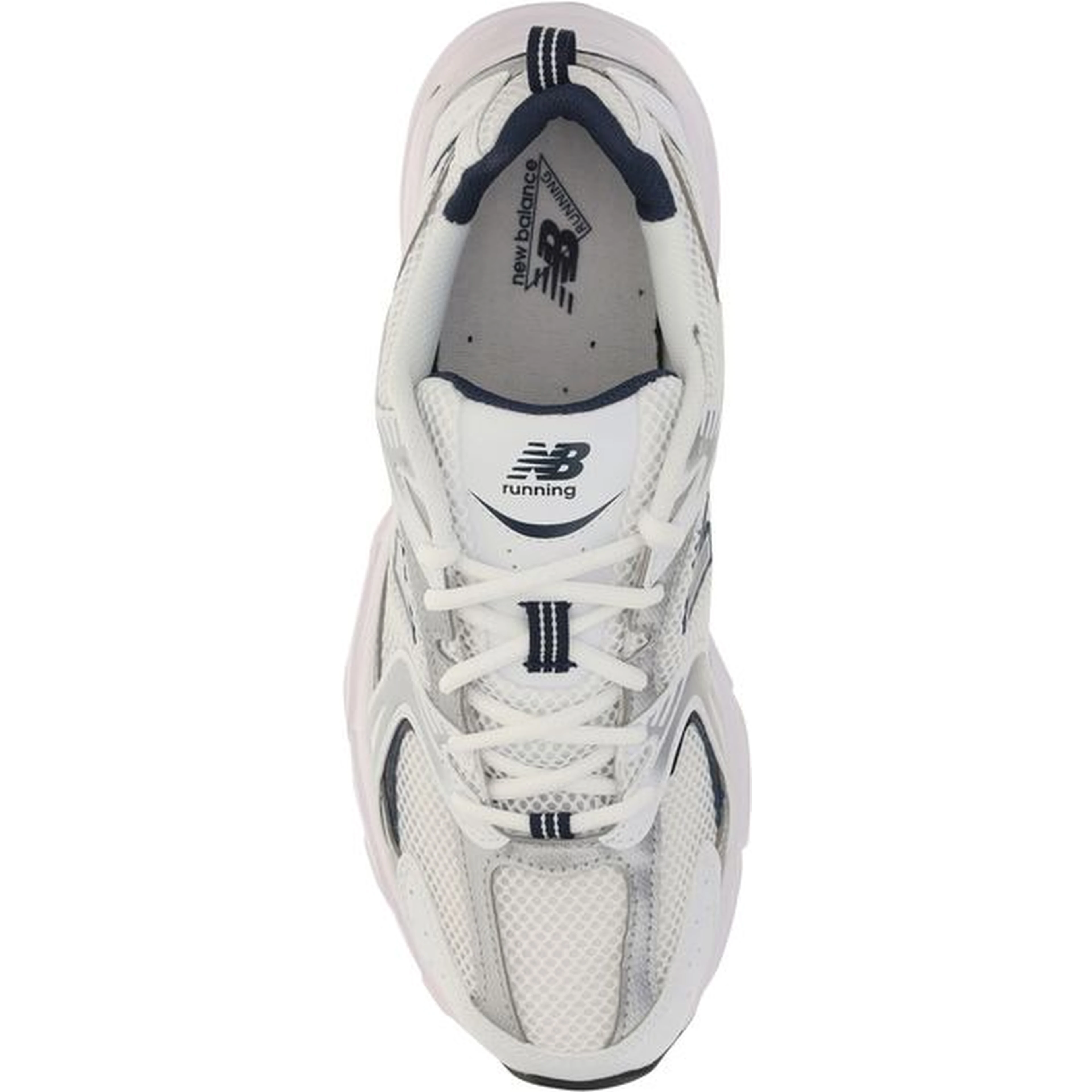 White Polyethylene Athletic Sneakers